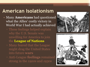 American Isolationism