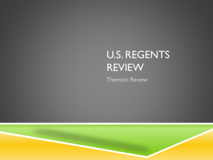 U.S. Regents review - Camden Central School District