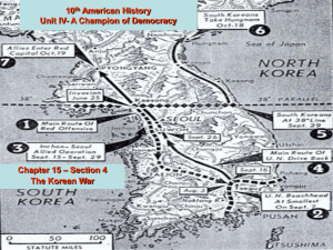 The Korean War - Waverly-Shell Rock School District