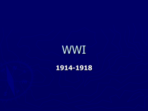 World War I Power point