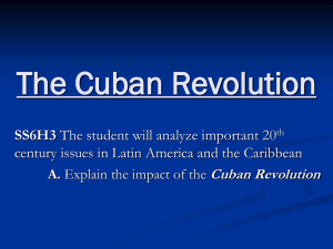 The Cuban Revolution - Polk School District