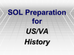 SOL Preparation USVA History 2015