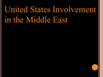US involvement in the ME