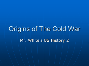 Origins of the Cold War