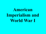 Imperialism and World War I