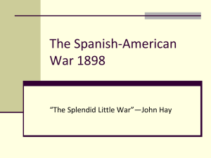 The Spanish-American War 1898