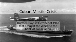 Cuban Missile Crisis - HRSBSTAFF Home Page