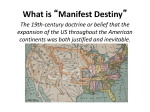 Chapter 13 Manifest Destiny PowerPoint