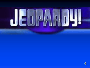 Cold War Jeopardy Review #1