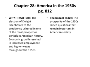 Chapter 28: America in the 1950s pg. 812