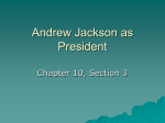 Andrew Jackson as President