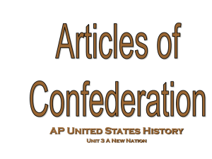 articles of confederation student