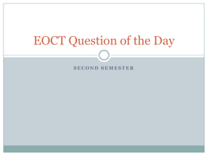 EOCT Question of the Day