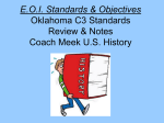 EOI Standards & Objectives Review & Notes Coach Meek US History