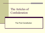 The Articles of Confederation