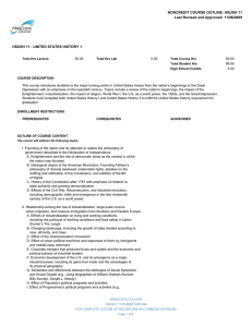 NONCREDIT COURSE OUTLINE: HSUSH 11 Last Revised and Approved: 11/06/2009