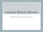 Ancient History Review PowerPoint