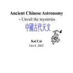 Chinese Astronomy - Boston University