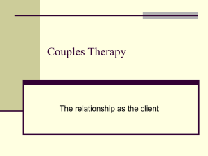 Couples therapy