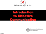 INTRODUCTION TO EFFECTIVE COMMUNICATION