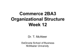 Org Structure - McMaster University