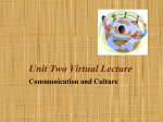 Unit Two Virtual Lecture