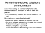 Monitoring employee communication