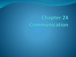 Chapter 24 Communication