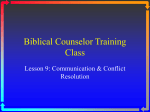 Basics of Biblical Counseling - Grace Bible Church