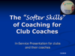 Coaching Presentation - Doncaster Hockey Club, Melbourne