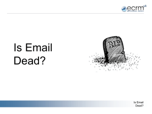 Is email dead?