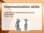 Communication skills