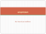 Week 3. Empiricism