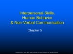 Chapter Five Interpersonal Skills and Human Behavior