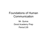Foundations of Human Communication