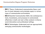 Communication Degree Program Outcomes