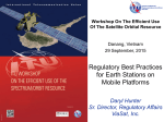 Regulatory Best Practices for Earth Stations on Mobile Platforms Daryl Hunter