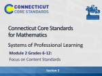 Presentation - Connecticut Core Standards