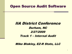 Using Open Source Software in Audits