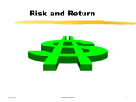 Risk & Rates of Return