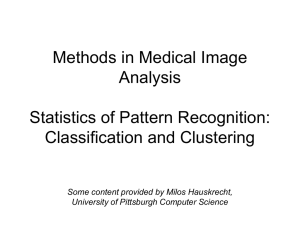 Methods in Medical Image Analysis Statistics of Pattern