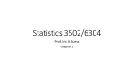 Statistics 3502/6304