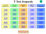 Science Jeopardy