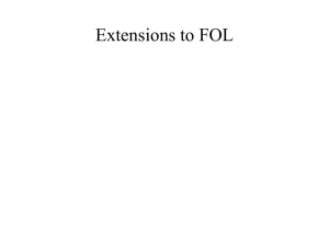 Extensions to FOL