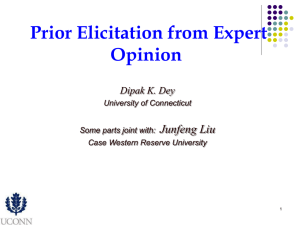 Prior Elicitation from Expert Opinion