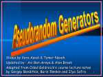 Pseudorandom Generators