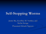 Self-Stopping Worms