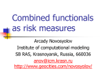 Combined functionals as risk measures