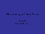 talk at lensing and dark matter conference Ohio state 2004