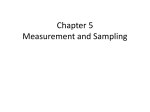 Chapter 5 Measurement and Sampling